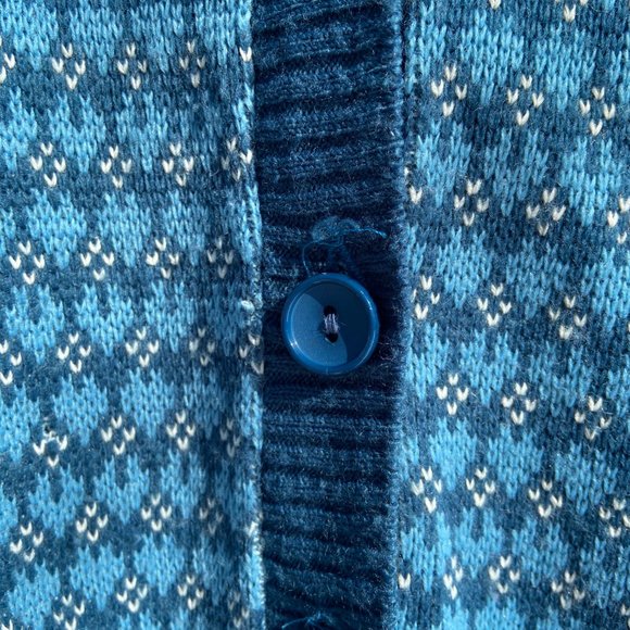 Vintage Blue Knit Sweater Vest - Picture 4 of 5